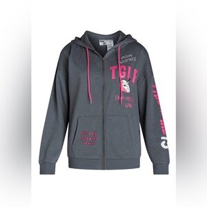 Women's Friday the 13th Gray and Pink Hoodie